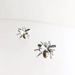 Gallardo & Blaine BUMBLE BEE Earrings Gold Plated On Solid Silver