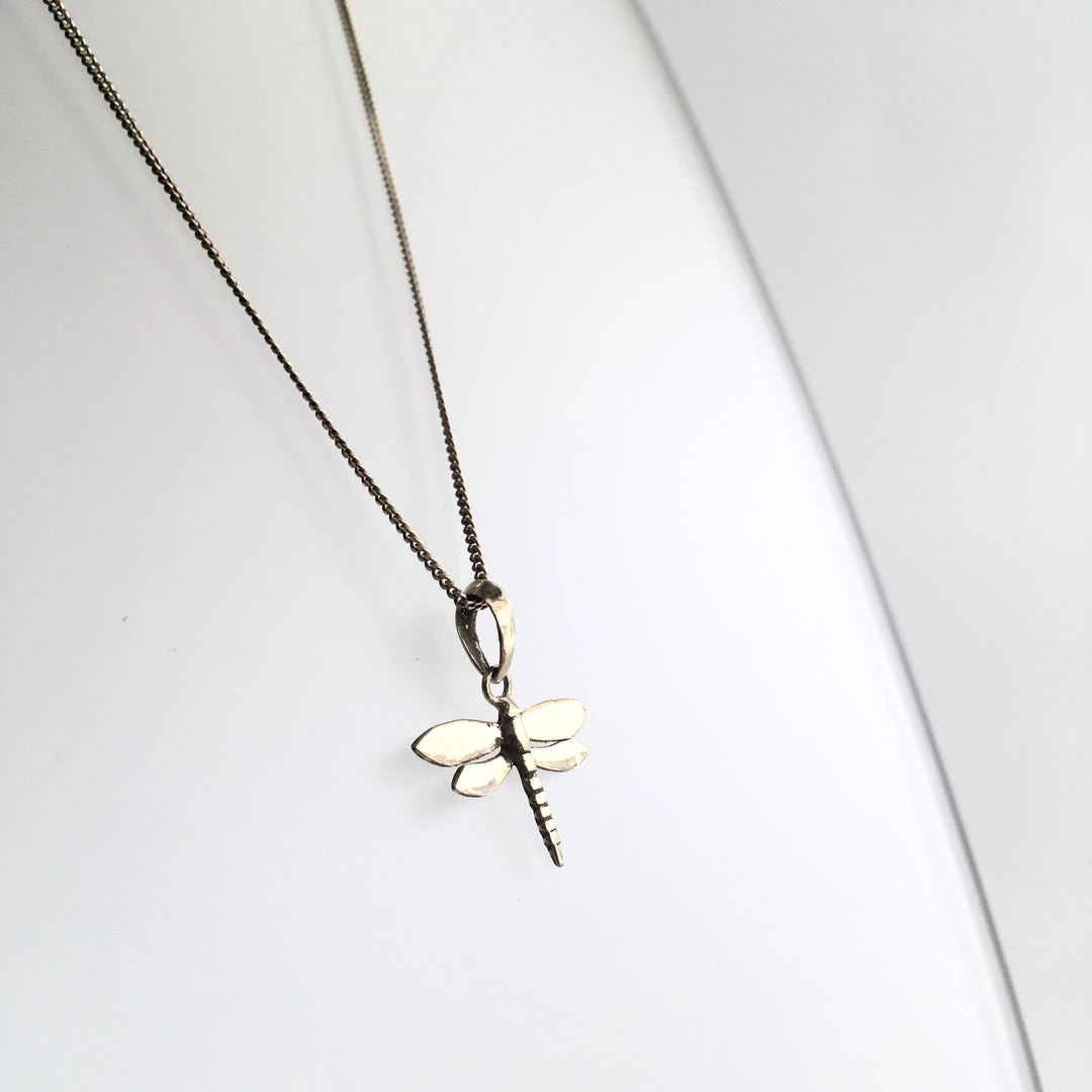 Gallardo & Blaine Necklaces DRAGONFLY Necklace Gold Plated On Solid Silver
