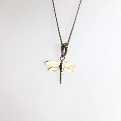 Gallardo & Blaine Necklaces DRAGONFLY Necklace Gold Plated On Solid Silver