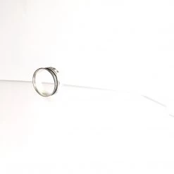 All Jewellery Silver Double Banded Beaten Ring - By Ghost & Bonesetter - Made In Belfast
