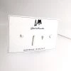 Four Random Silver Etched Stud Earrings - By Ghost & Bonesetter - Made In Belfast