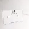 All Jewellery Silver Etched Stud Earrings - By Ghost & Bonesetter - Made In Belfast