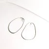 Silver Beaten Mishapen Hoop Earrings - By Ghost & Bonesetter - Made In Belfast All Jewellery