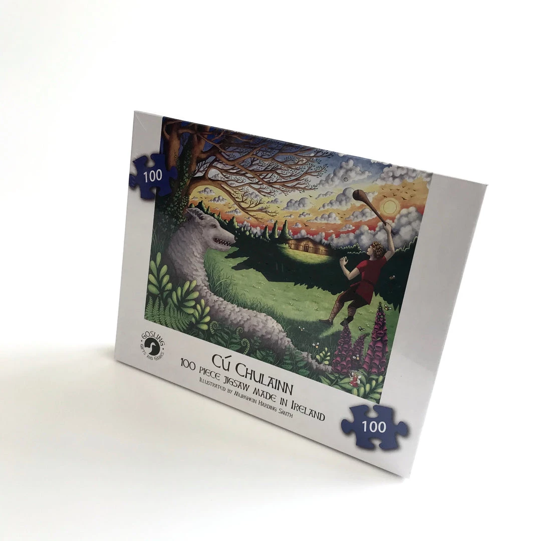Gosling Games Cú Chulainn Jigsaw Puzzle - Made In Ireland - 100 Piece Mythical Irish Jigsaws
