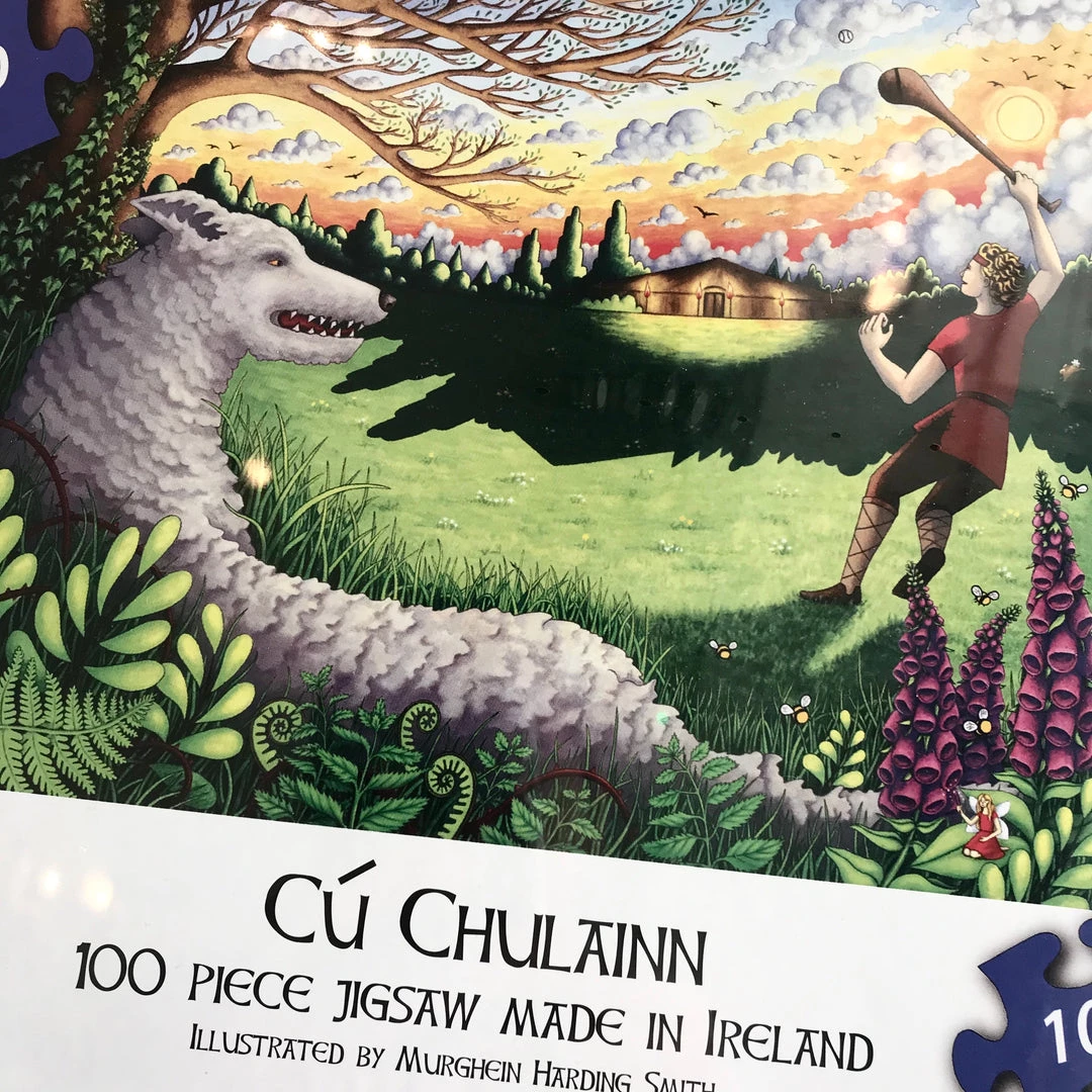 Gosling Games Cú Chulainn Jigsaw Puzzle - Made In Ireland - 100 Piece Mythical Irish Jigsaws
