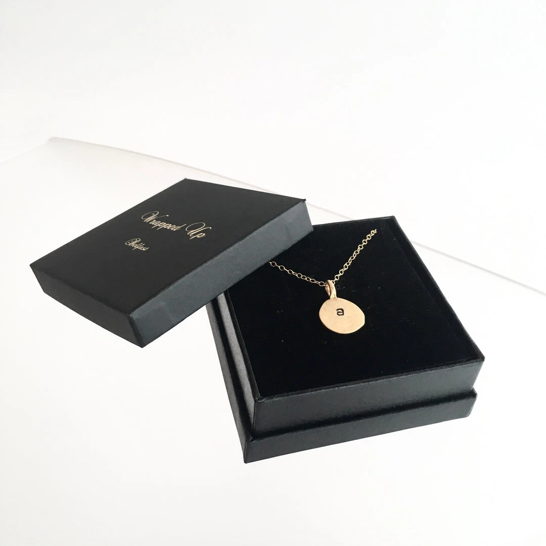 Shiny GOLD Personalised Pendant By Grá Necklaces