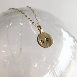 Matt GOLD Personalised Pendant By Grá