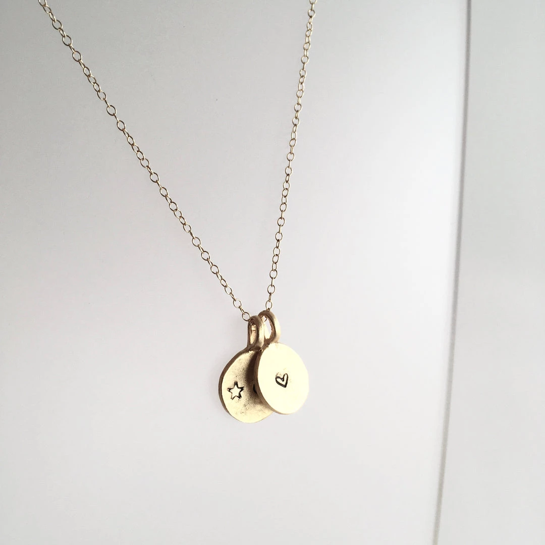 Shiny GOLD Personalised Pendant By Grá Necklaces