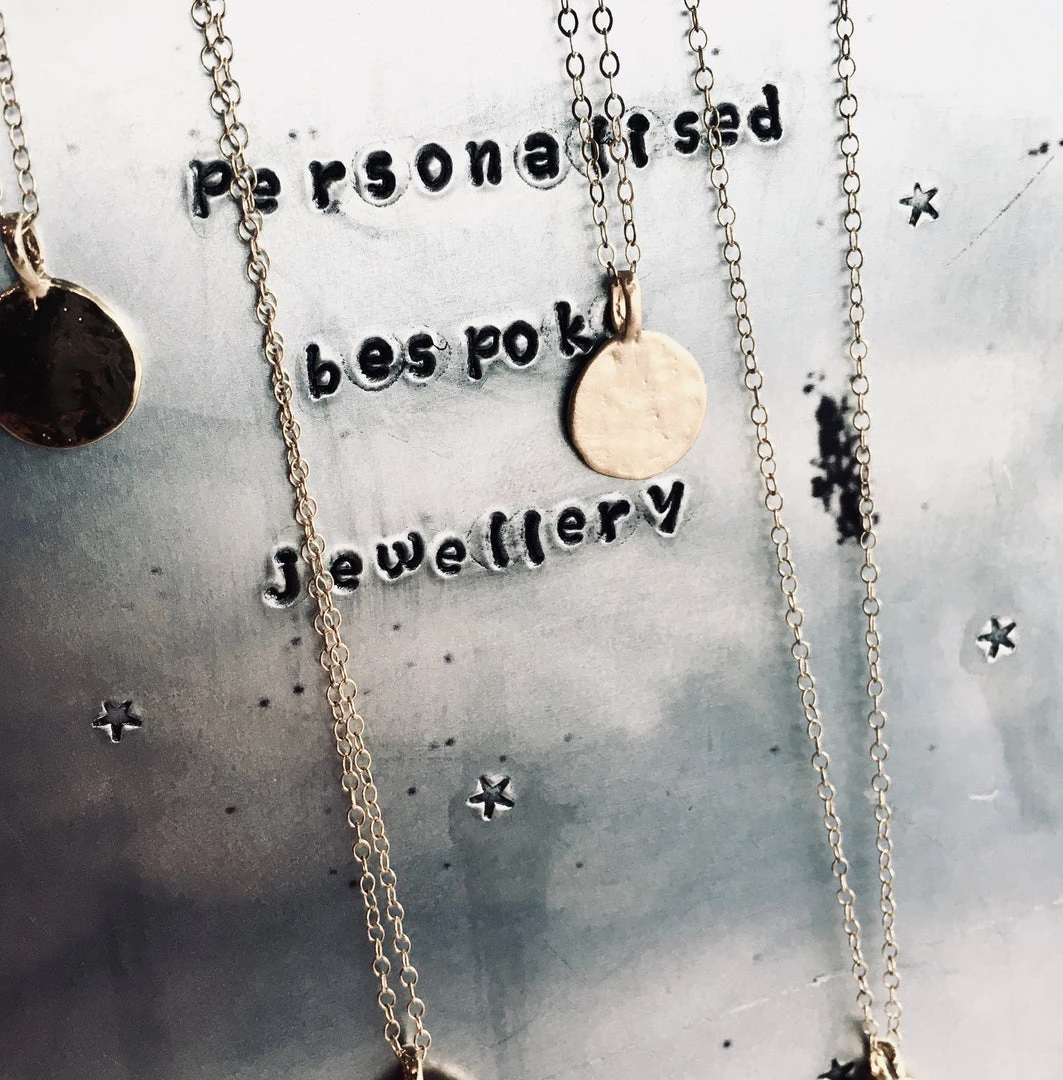 Shiny GOLD Personalised Pendant By Grá Necklaces