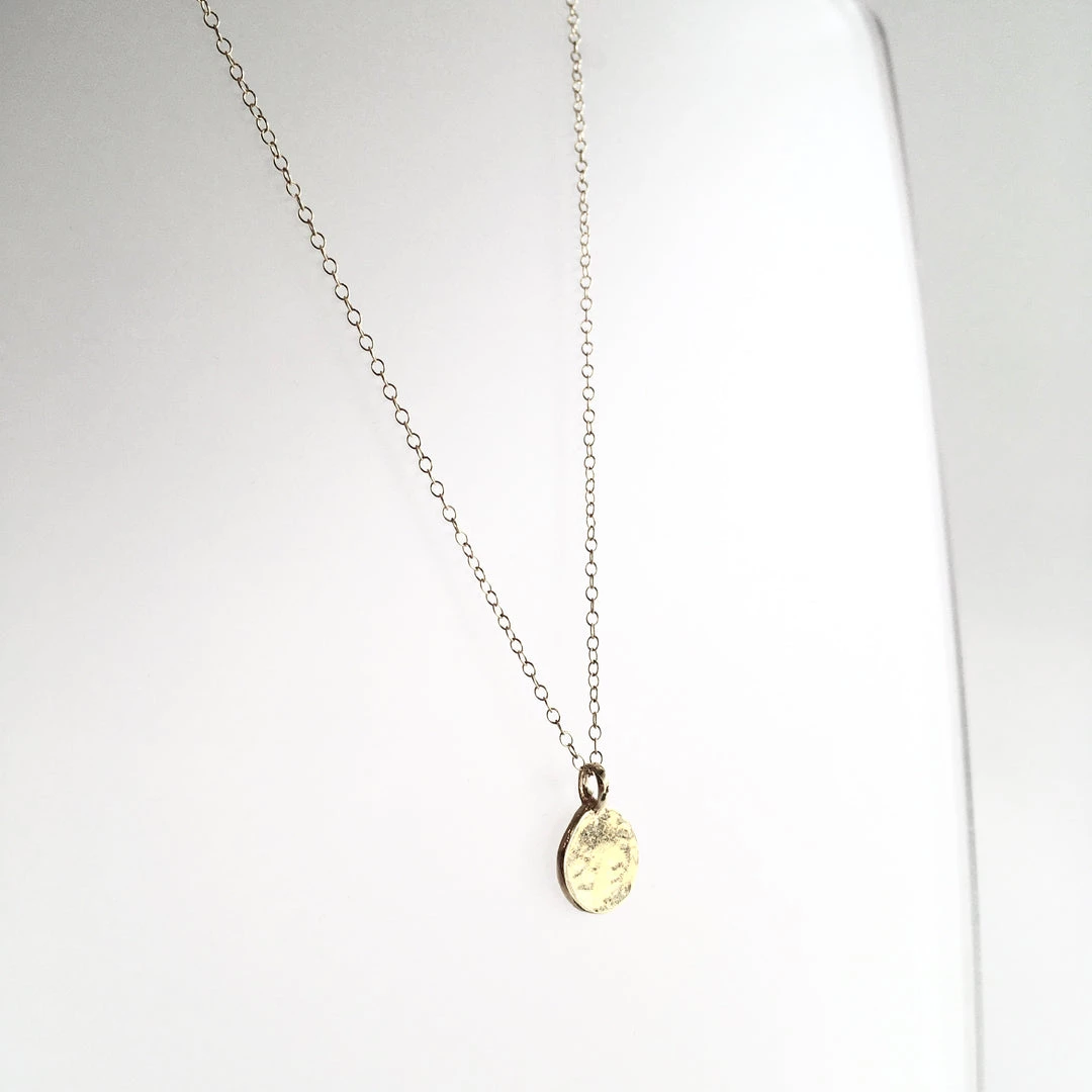 Shiny GOLD Personalised Pendant By Grá Necklaces