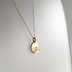 Shiny GOLD Personalised Pendant By Grá Necklaces