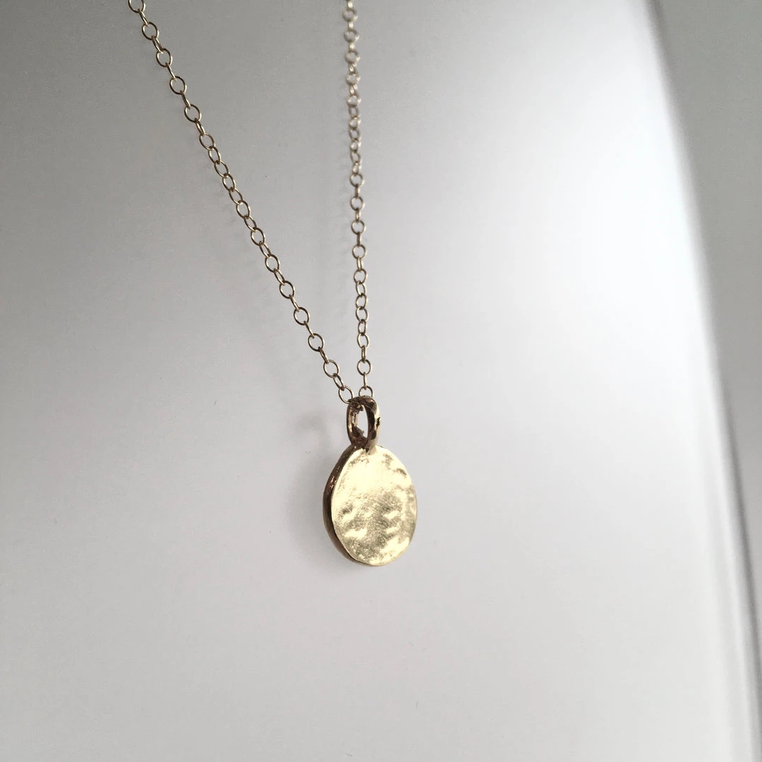 Shiny GOLD Personalised Pendant By Grá Necklaces