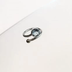 Gallardo & Blaine Honeysuckle Blue Topaz Ring - Solid Silver All Jewellery