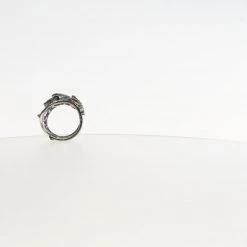 Gallardo & Blaine All Jewellery Dragonfly Ring With Blue Topaz - Solid Silver & Gold Plate