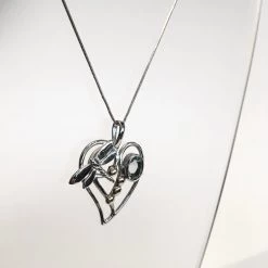 Gallardo & Blaine Dragonfly Pendant With Blue Topaz (small) - Silver Necklaces