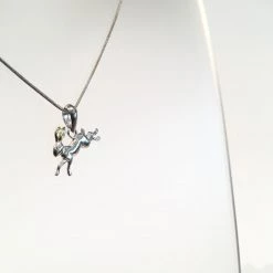 Gallardo & Blaine Hare Pendant (small) - Silver & Gold Plate