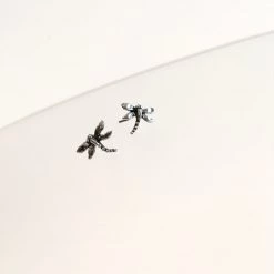 Gallardo & Blaine Dragonfly Stud Earrings - Silver