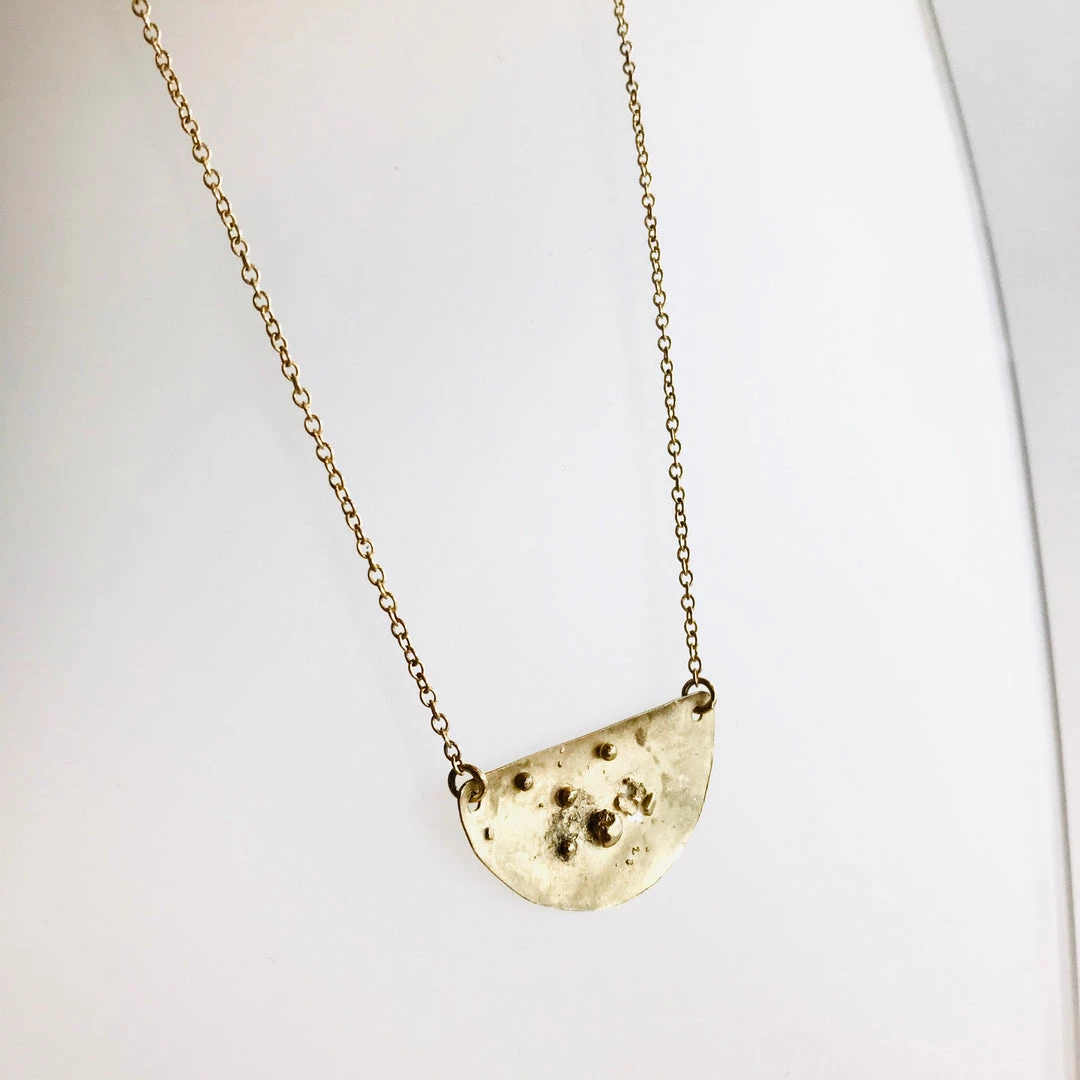 Ghost & Bonesetter Gealach Half Moon Pendant Necklaces