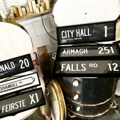 Belfast Canvas Co. Canvas Bus Signs FALLS Road 10