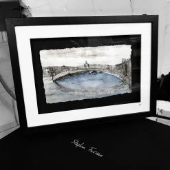 Stephen Farnan Studio HA’PENNY BRIDGE, DUBLIN - (C) Iconic River Liffey Footbridge County Dublin By Stephen Farnan Places
