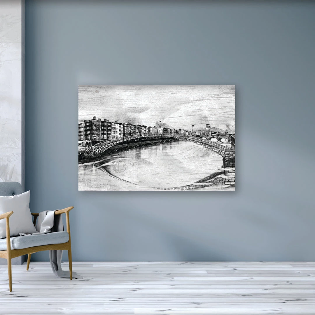 Stephen Farnan Studio HA'PENNY BRIDGE, DUBLIN - Old Bridge In The Heart Of Dublin City By Stephen Farnan Made In Ireland