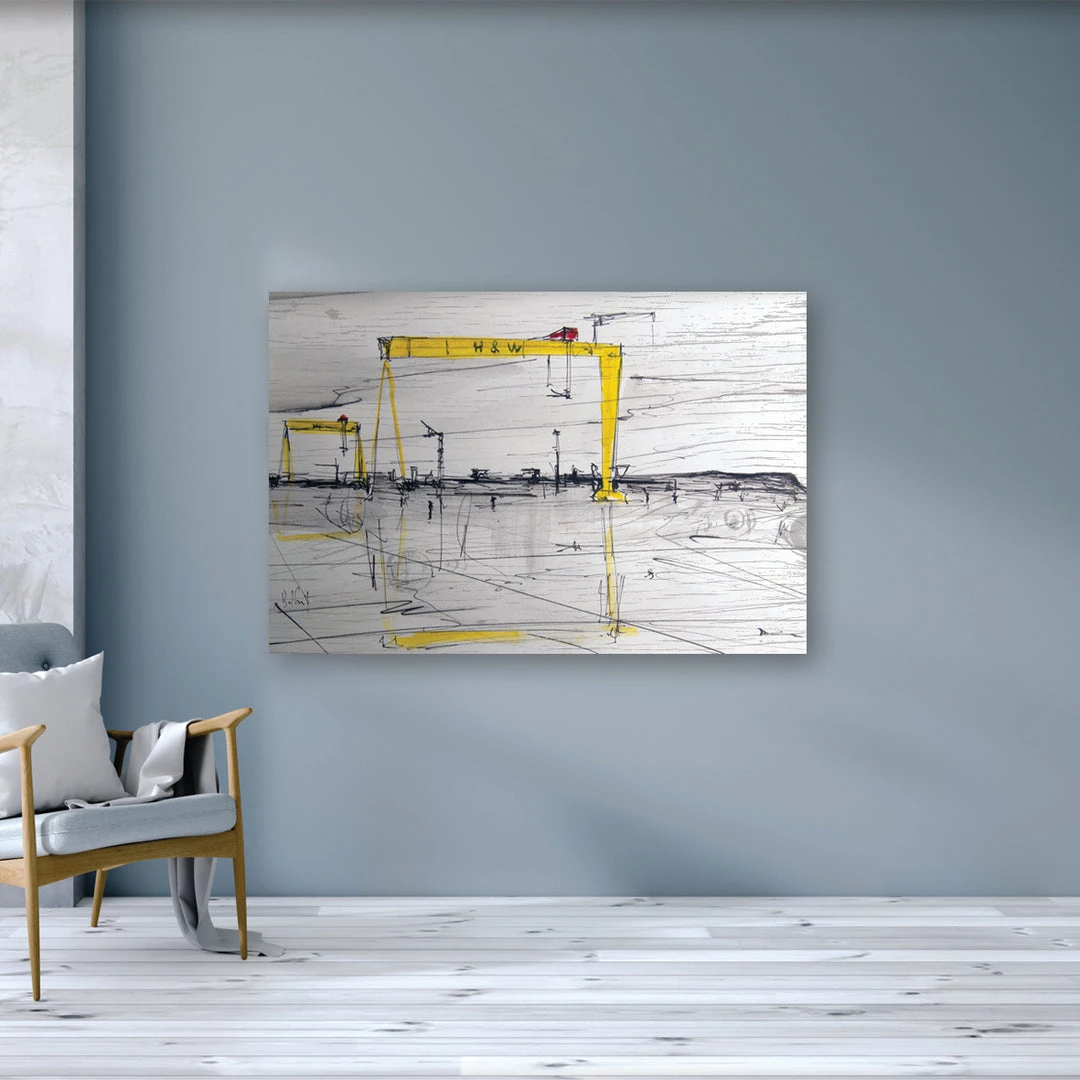 Stephen Farnan Studio HARLAND & WOLFF - The Cranes Shipyard Samson Goliath County Antrim By Stephen Farnan Places