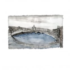 Stephen Farnan Studio HA’PENNY BRIDGE, DUBLIN - (C) Iconic River Liffey Footbridge County Dublin By Stephen Farnan Places