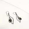 Gallardo & Blaine Iris Earrings Labradorite - Silver & Gold Plate