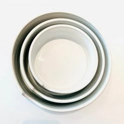 All Pottery Blue Triple Bowl Set - Diem Pottery