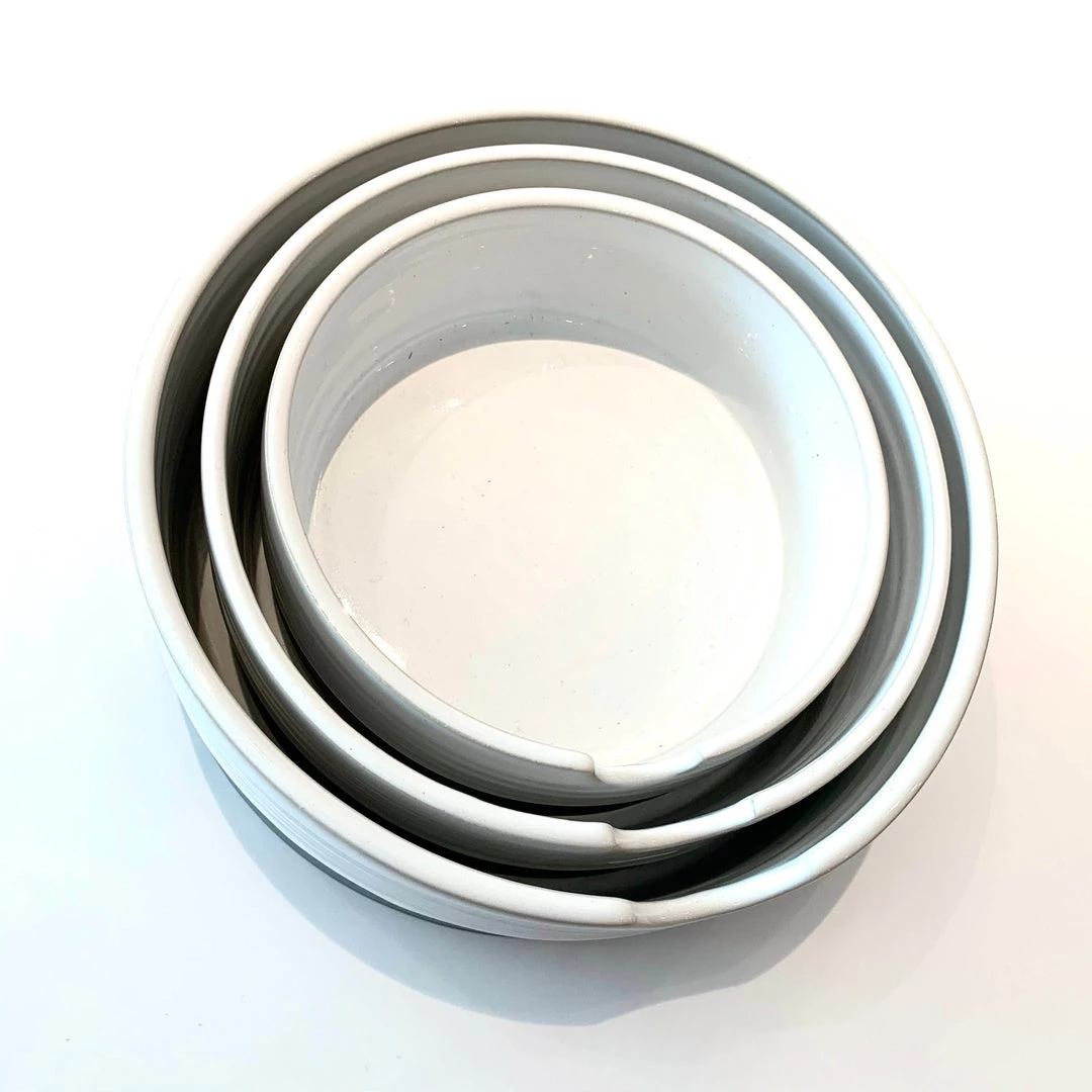 Grey Triple Bowl Set - Diem Pottery