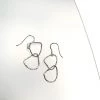 Ghost & Bonesetter Small Silver Drop Hoop Earrings