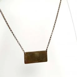 Ghost & Bonesetter'Lucky' Gold Plated Etched Pendant All Jewellery