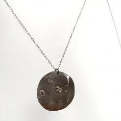 Ghost & Bonesetter Silver Gealach Disc Pendant