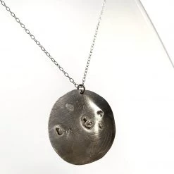 Ghost & Bonesetter Silver Gealach Disc Pendant