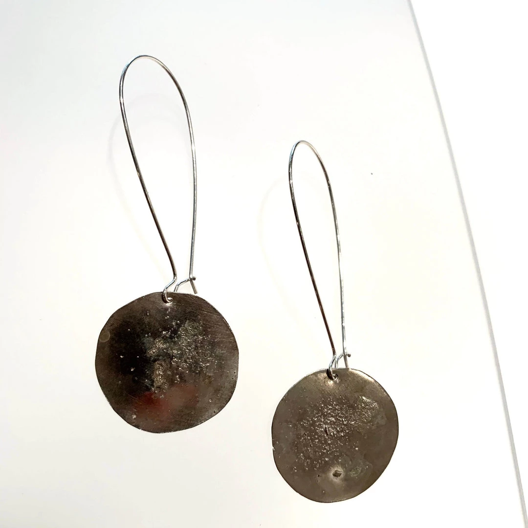 Ghost & Bonesetter Silver Gealach Drop Earrings