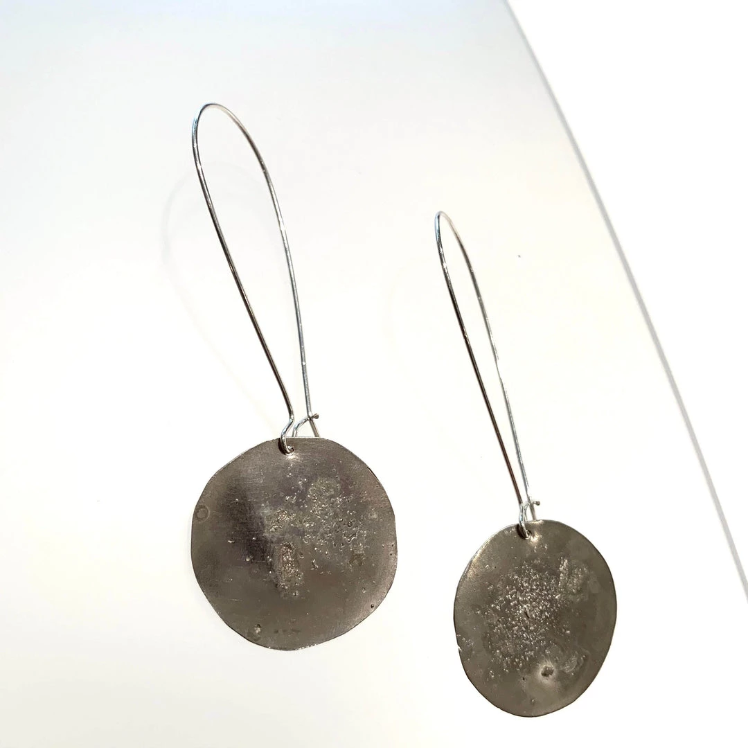 Ghost & Bonesetter Silver Gealach Drop Earrings