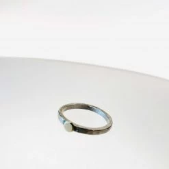 Ghost & Bonesetter All Jewellery Silver & 18ct Gold Beaten Ring