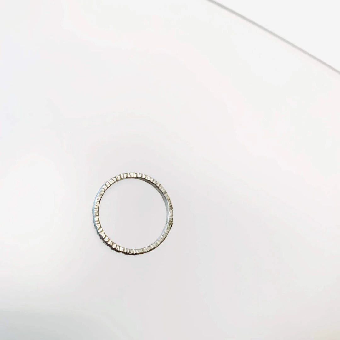 Ghost & Bonesetter Silver Beaten Ring All Jewellery