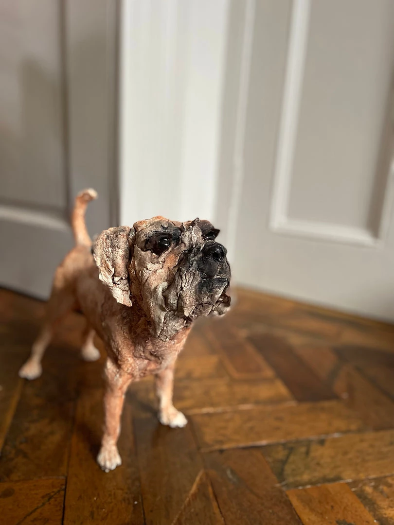 Ostinelli & Priest 'Terrier' - Handmade Ceramic Sculpture All Pottery