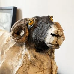 Ostinelli & Priest All Pottery RAM - Handmade Ceramic Sculpture