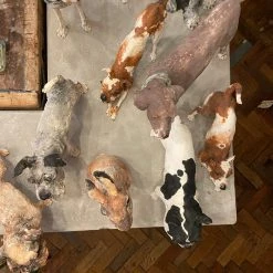 Ostinelli & Priest'Short Haired' German Pointer - Handmade Ceramic Sculpture