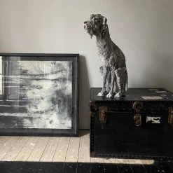 Ostinelli & Priest 'Fitzpatrick' - Irish Wolfhound - Handmade Ceramic Sculpture