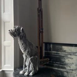 Ostinelli & Priest'Fitzpatrick' - Irish Wolfhound - Handmade Ceramic Sculpture