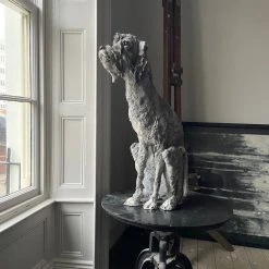 Ostinelli & Priest 'Fitzpatrick' - Irish Wolfhound - Handmade Ceramic Sculpture