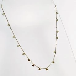 Mary K Gold Drop Disc Necklace