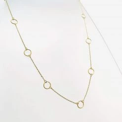 Mary K All Jewellery Gold 9 Circle Necklace