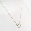 Mary K Gold 2 Circle Short Necklace