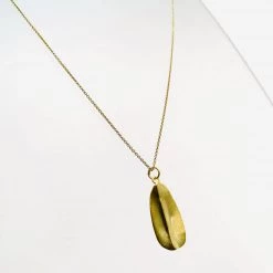 Mary K All Jewellery Gold Leaf Necklace