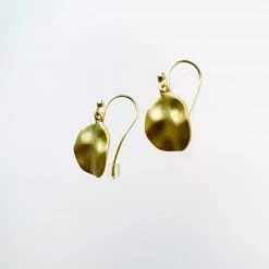 Mary K Gold Cornflake Earrings All Jewellery