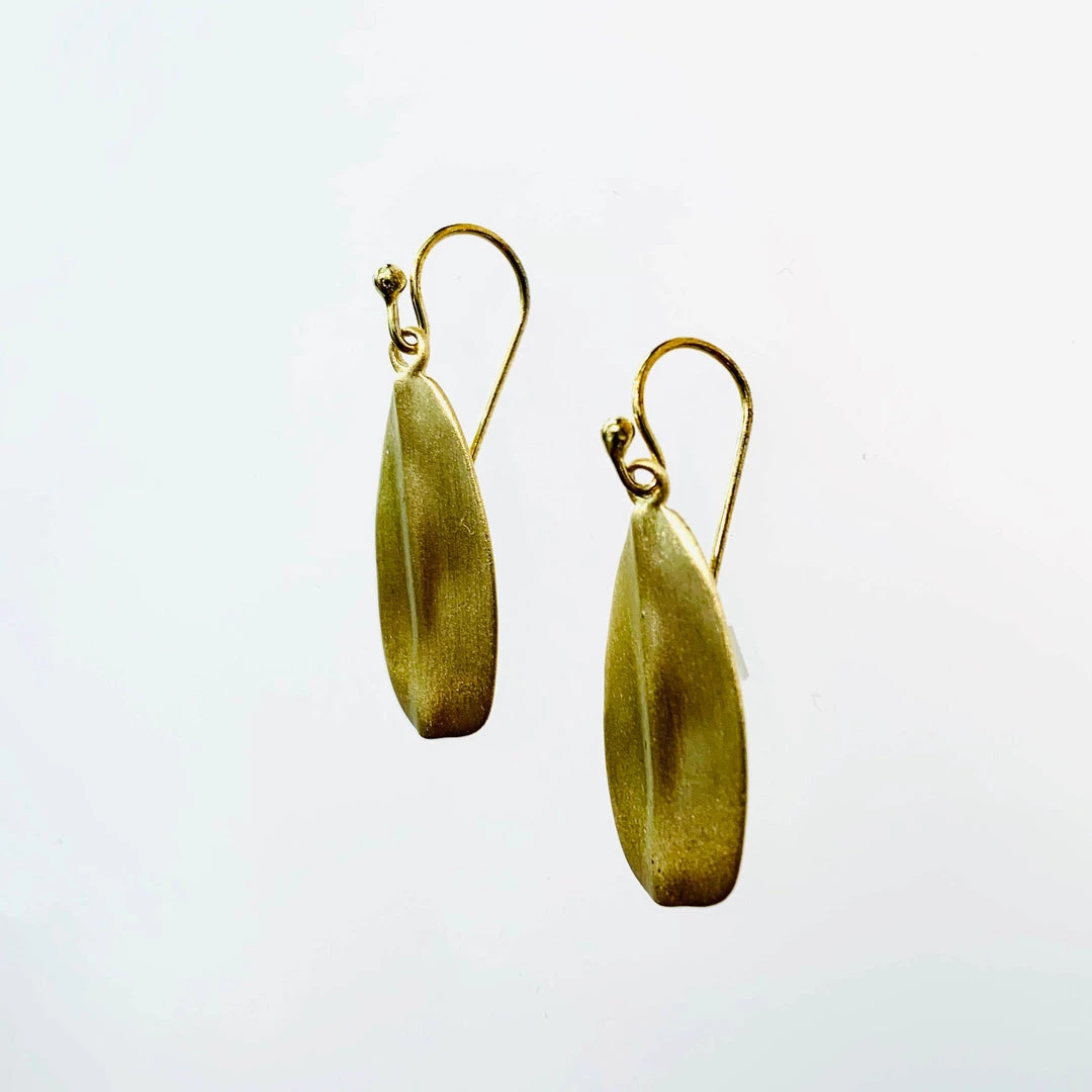 Mary K All Jewellery Gold Leaf Earrings